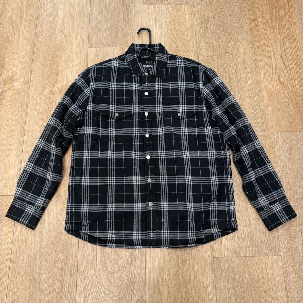 Bonobos Black and Gray Checkered Men's Shirt